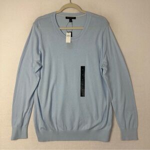 Banana Republic V-Neck Sweater in Soft Blue